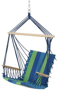 Leagan gradina/terasa, Hammock, 55 x 90 cm, albastru/verde