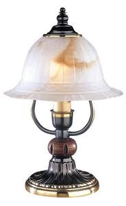 Lampa de masa rustica design italian din alama cu lemn 2801