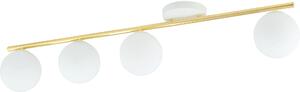 Emibig Monza lampă de tavan 4x10 W alb-auriu-opal 1253/4