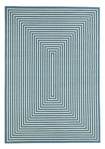 Covor pentru exterior Floorita Braid, 133 x 190 cm, albastru