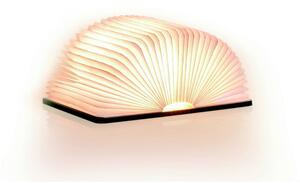 Veioză de birou din lemn de arțar cu LED Gingko Booklight Large, maro deschis