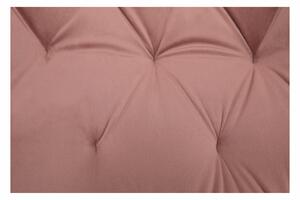 KONDELA Fotoliu de design, material textil Velvet roz, FEDRIS