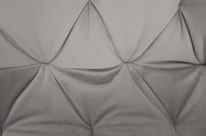 KONDELA Fotoliu de design, material textil Velvet gri deschis, FEDRIS