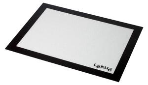 Foaie de copt din silicon Lékué, 60 x 40 cm, alb - negru