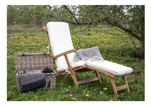 Pernă din bumbac pentru șezlong de grădină House Nordic Arrecife, alb