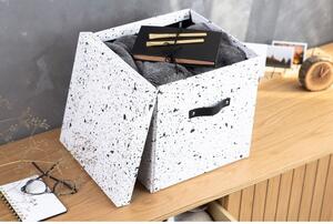 Cutie de depozitare Bigso Box of Sweden Logan, negru-alb
