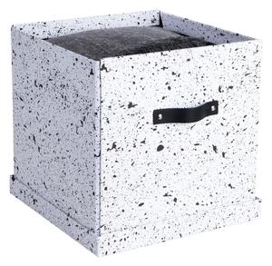 Cutie de depozitare Bigso Box of Sweden Logan, negru-alb