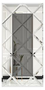Oglinda Fazeta 750 x 1500 Gri cu perimetru Argintiu