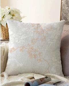 Față de pernă din amestec de bumbac Minimalist Cushion Covers Bloom, 55 x 55 cm, gri
