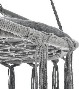 Scaun balansoar Cadras de culoare gri deschis cu pernă
