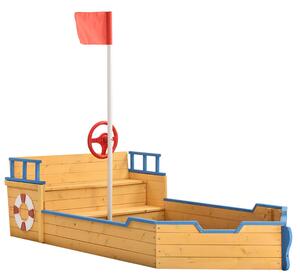 Lada de nisip Kapitán Pit - vas de piraţi din lemn