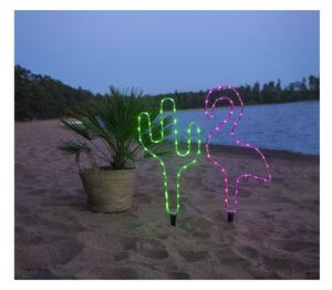 Decorațiune LED în formă de cactus Star Trading Tuby, verde, înălțime 54 cm