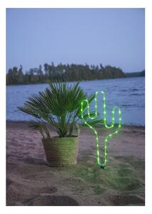 Decorațiune LED în formă de cactus Star Trading Tuby, verde, înălțime 54 cm