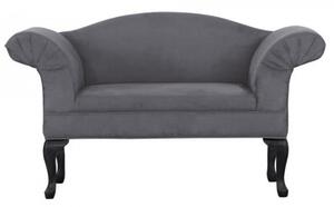 Canapea, gri și negru, 122x71,5x51 cm - TP237671