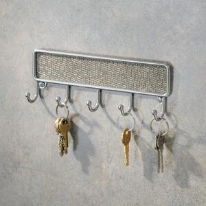 Cuier metalic pentru chei iDesign Twillo, 21 x 14 cm