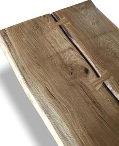 Masa dining lemn masiv de stejat • model AMSTERDAM | Dimensiuni: 200x100x77x5 cm