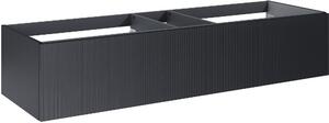 Elita Soho Slim dulap 160x45.3x31.8 cm sub chiuveta pe perete negru RE081604047160