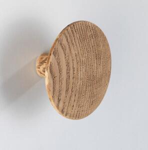 Cârlig de perete Wenko Melle, ⌀ 8 cm, decor lemn stejar