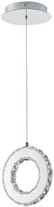 Zuma Line Girona lampă suspendată 1x10 W oţel-transparent MD3713-1-3CT
