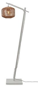 Lampadar eco din bambus cu ratan Tanami S white/2520, nat
