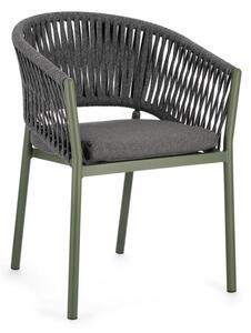 Set de 4 scaune exterior design modern Florencia verde