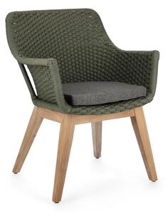 Set de 2 scaune exterior design modern Allison verde