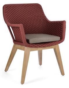 Set de 2 scaune exterior design modern Allison scarlet rosu