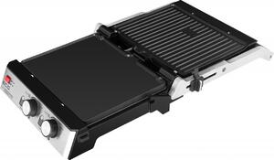 Grill si Vafe ECG KG 2033 DUO, 2000 W, 2 termostate independente