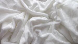 2x lenjerie de pat din microplus RETRO CHRISTMAS alb + cearsaf din microplus SOFT 180x200 cm alb