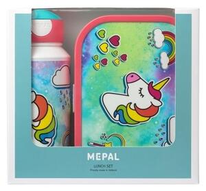 Set cutie pentru gustări și sticlă de apă pentru copii Mepal Unicorn