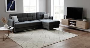 Coltar extensibil EMILIA, lada depozitare, mecanism click-clack, Puma Barcelona 97 Grey