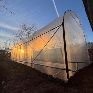Solar de gradina semiprofesional 3 x 8 x 2,6, Alb