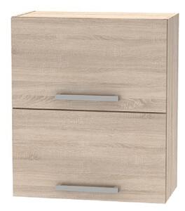 KONDELA Cabinet superior batant 2DV, stejar sonoma, NOVA PLUS NOPL-008-VH