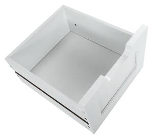Comodă cu 4-sertare, alb, 30x30x81,5 cm - TP228318