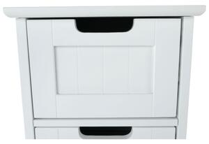 Comodă cu 4-sertare, alb, 30x30x81,5 cm - TP228318