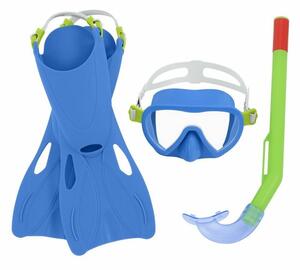 Set de snorkelling Bestway Lil Flapper - aripioare, brat, snorkel, albastru