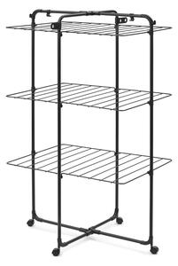 Uscător de rufe negru mat 23 m HangOn Tower – Brabantia