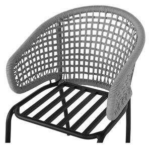 Set 2 scaune de grădină Monobeli Ibiza, gri