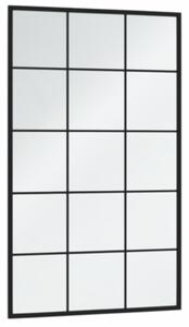 Oglinzi de perete, 3 buc., negru, 100x60 cm, metal
