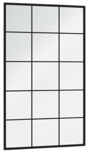 Oglinzi de perete, 4 buc., negru, 100x60 cm, metal