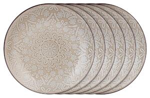 Set de farfurii pentru desert Banquet Shape 21,3 cm, 6 buc