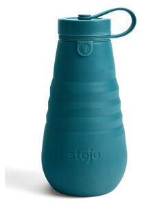 Sticlă pliabilă Stojo Bottle Lagoon, 590 ml, turcoaz-albastru