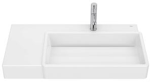 Roca Tura lavoar 80x43 cm dreptunghiular clasică-de blat alb A327696000