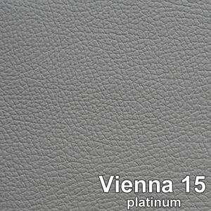 Pat rabatabil cu lada depozitare, tapitat cu piele ecologica Vienna 15, Naomi Gri Deschis, 200 x 160 cm