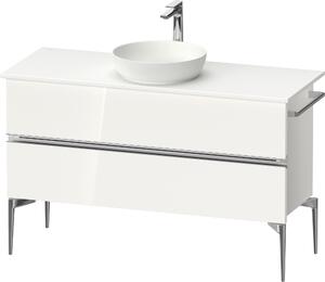 Duravit Sivida dulap 124.5x47.5x54.8 cm sub chiuveta pe perete alb-crom SV4660010220000