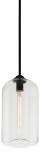 Pendul design vintage-industrial DISTRICT small, abajur transparent