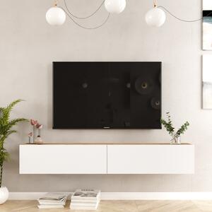 Masă TV/Dulap Freddie 8 (Pin atlantic + Alb). 1072595