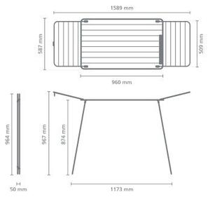 Uscător de rufe negru mat 18 m HangOn Too – Brabantia