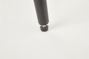 Scaun tapitat cu stofa si picioare metalice, Kai-364 Velvet Gri / Negru, l55xA55xH88 cm
