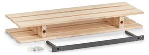 Etajera universala din lemn de pin Palette Natural, L80xl23,5xH10 cm